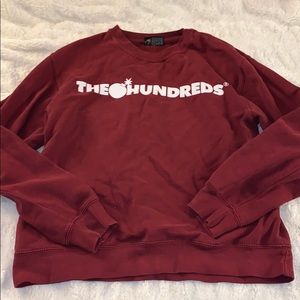 the hundreds maroon pullover